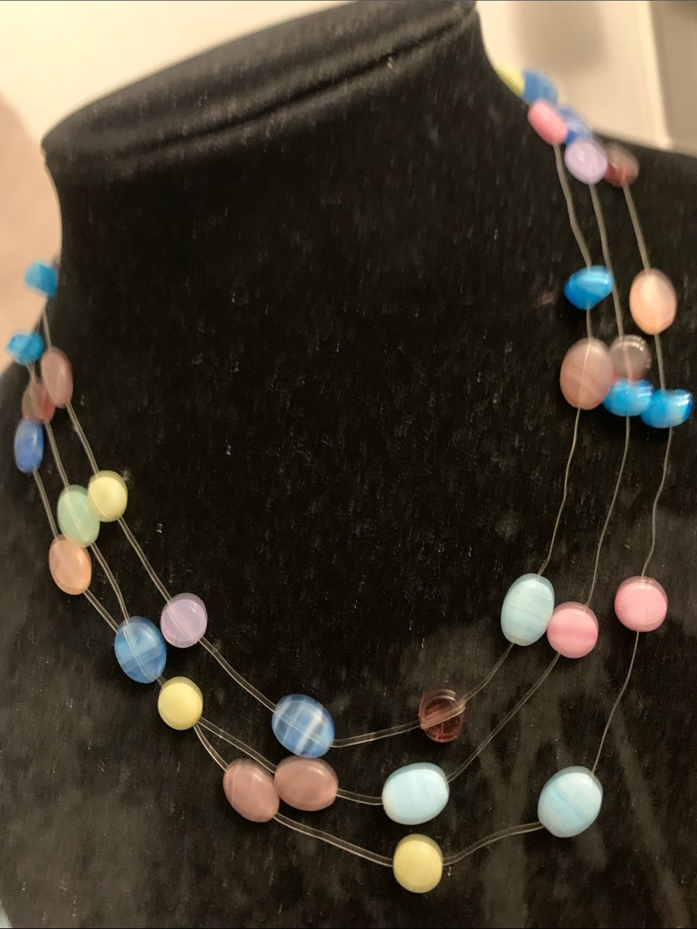 Multi-Color Stone Bead Layered Necklace - Women Jewelry